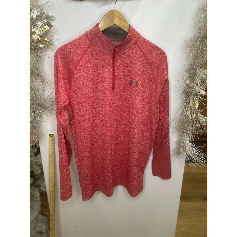 Under Armour 1/4 Zip‎ Pullover Womens Small HeatGear Loose Activewear Mock Neck